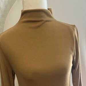 Lands' End Women's Camel Long Sleeve Top